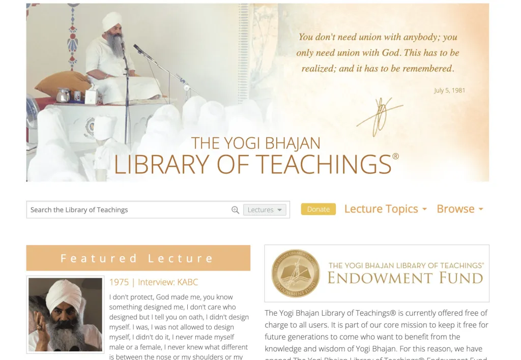 The Library of Teachings website was officially debuted to the public.